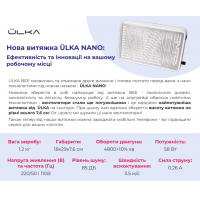 Витяжка переносна ÜLKA Nano Біла, гарантія 5 років